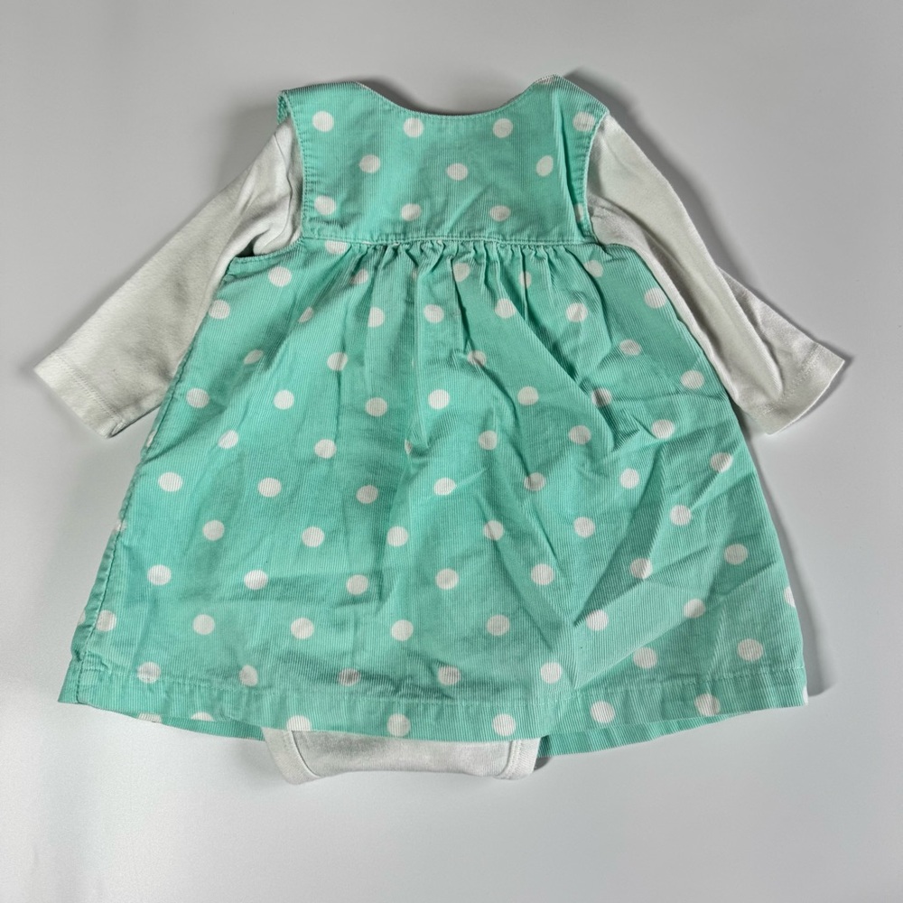 Bundle of Baby Girl Dresses Size 6 Months Floral Polka Dots Stripes Carter’s - Picture 6 of 16